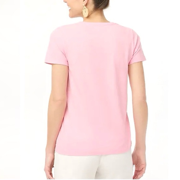 J. CREW Graphic Tee Coral Shell Beach Bungalows Short Sleeve Womens T-Shirt NWT - Picture 4 of 9